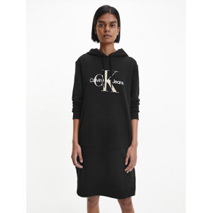 Calvin Klein dámské černé mikinošaty - XS (BEH)